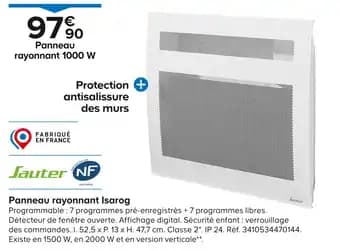 Sauter Panneau rayonnant Isarog