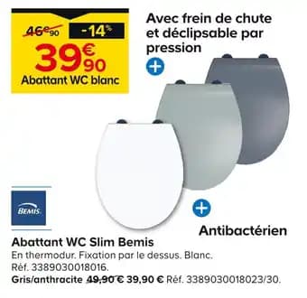 BEMIS Abattant WC Slim