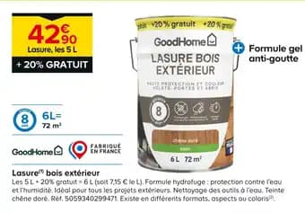 GoodHone Lasure(1) bois extérieur