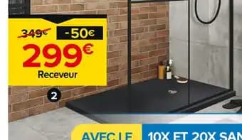 GoodHome Receveur Karbon ALLIBERT80 x 120 cm