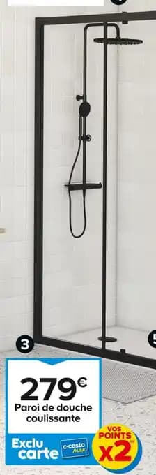 GoodHome Paroi de douche coulissante Ledava l. 120 cm