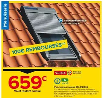 VELUX Volet roulant solaire SSL MK04S