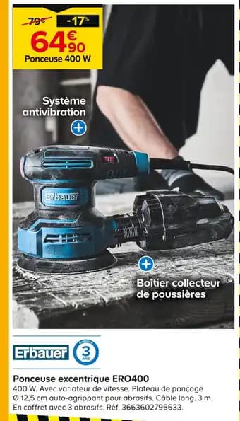 Erbauer Ponceuse excentrique ERO400
