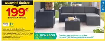 SHAF Salon bas de jardin Diva Confort