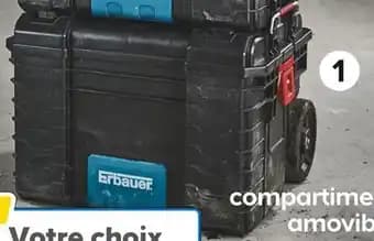 Erbauer Boîte à outils Trolley