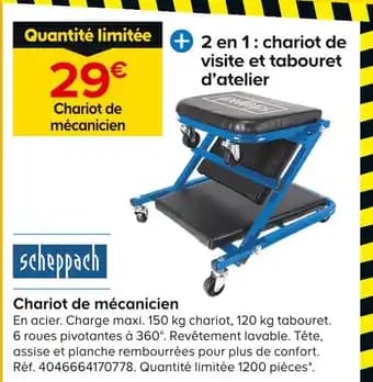 Scheppach Chariot de mécanicien