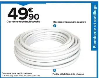 Couronne tube multicouche nu