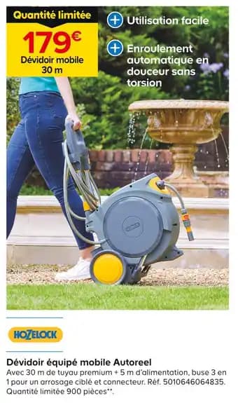 HOZELOCK Dévidoir équipé mobile Autoreel