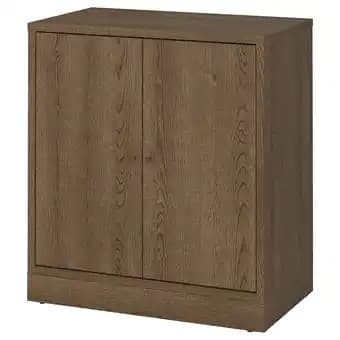 Tonstad Armoire avec portes, brun placage chêne teinte, 82x47x90 cm