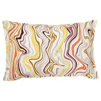 Klippnejlika Housse de coussin, blanc cassé/multicolore, 40x58 cm
