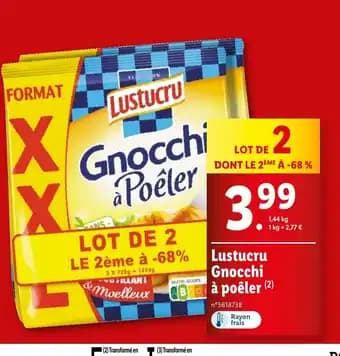 Lustucru Gnocchi à poêler (2)