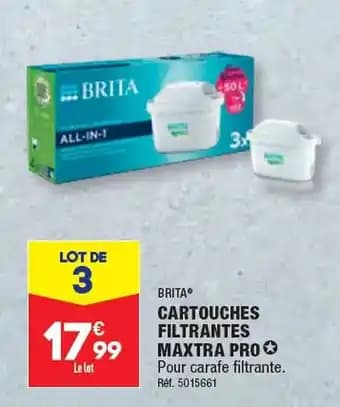 CARTOUCHES FILTRANTES MAXTRA PRO✪ Pour carafe filtrante.