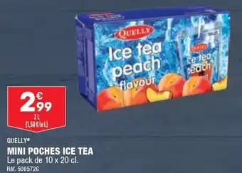 MINI POCHES ICE TEA Le pack de 10 x 20 cl.