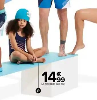 Maillot de bain fille 1 piece des jeux olympqiues de paris 2024