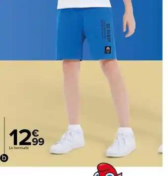Bermuda sport enfant des jeux