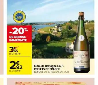 Cidre de Bretagne I.G.P. REFLETS DE FRANCE