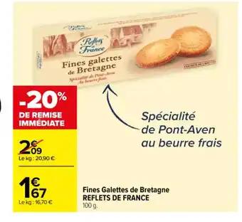 Fines Galettes de Bretagne REFLETS DE FRANCE 100 g.