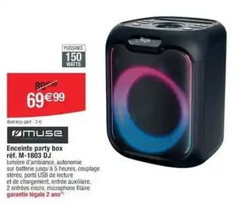 Muse - enceinte party box réf. m-1803 dj