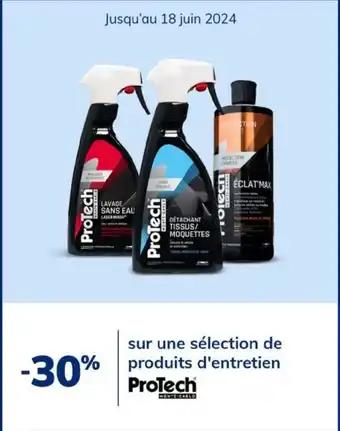 sur une sélection de produits d'entretien