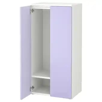 SmÅstad / platsa Armoire-penderie, blanc/mauve, 60x42x123 cm