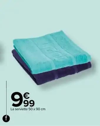 La serviette 50 x 90 cm