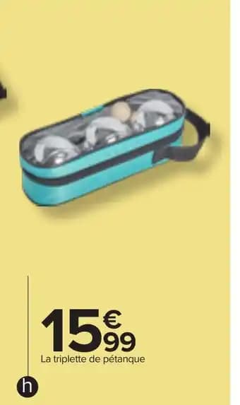 La triplette de pétanque