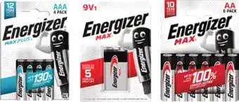 ENERGIZER SUR TOUTES LES PILES ALCALINES SANS GRATUITÉ ENERGIZER