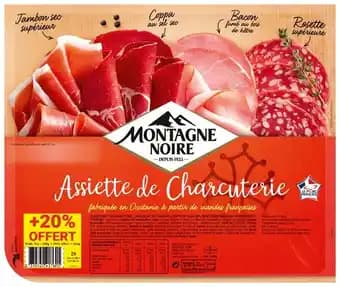 MONTAGNE NOIRE Assiette de charcuterie