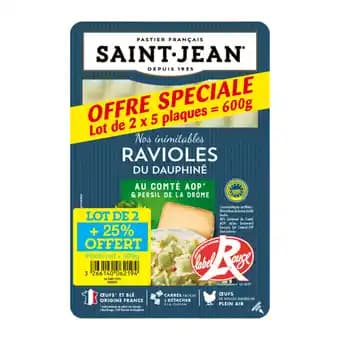 SAINT JEAN Ravioles du Dauphiné Offre Spéciale