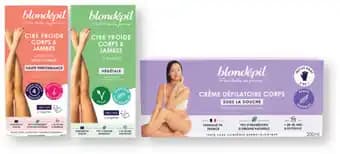 BLONDÉPIL SUR TOUS LES DÉPILATOIRES FEMME BLONDÉPIL