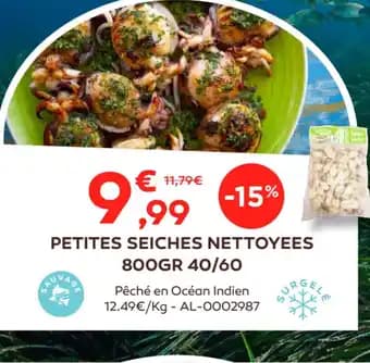 PETITES SEICHES NETTOYEES