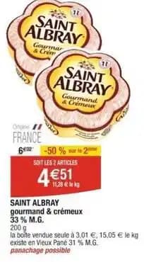Saint albray - gourmand & crémeux 33% m.g