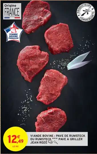VIANDE BOVINE : PAVE DE RUMSTECK JEAN ROZÉ