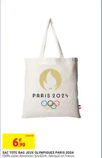 SAC TOTE BAG JEUX OLYMPIQUES PARIS 2024