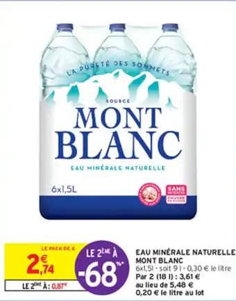 EAU MINÉRALE NATURELLE MONT BLANC