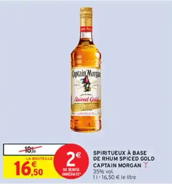 SPIRITUEUX À BASE DE RHUM SPICED GOLD CAPTAIN MORGAN Y