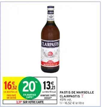 PASTIS DE MARSEILLE CLAIRPASTIS Y