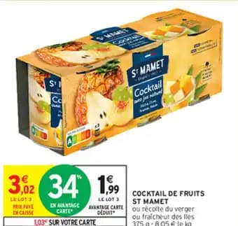 COCKTAIL DE FRUITS ST MAMET