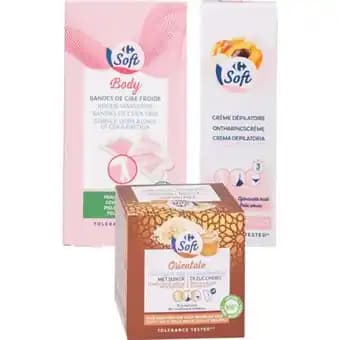 CARREFOUR SOFT SUR TOUTES LES CIRES DÉPILATOIRE
