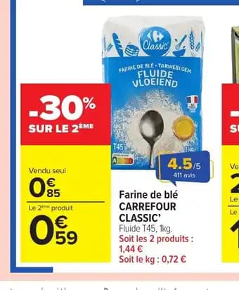 Promotion Exclusives de 12
            
        
        Farine : Découvrez l'Offre incontournable