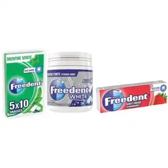 Promotion Exclusives de 3
Freedent : Découvrez l'Offre incontournable
