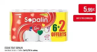 Promotion Exclusives de 5
            
        
        Sopalin : Découvrez l'Offre incontournable