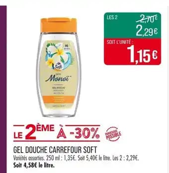 Promotion Exclusives de 37
            
        
        Gel douche : Découvrez l'Offre incontournable