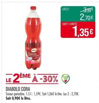 Cora Diabolo saveur grenadine