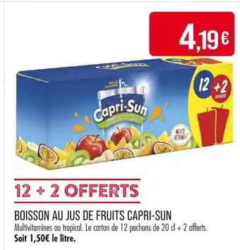 Promotion Exclusives de 7
            
        
        Capri Sun : Découvrez l'Offre incontournable
