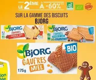 Bjorg Le 2ème à -60% sur la gamme des Biscuits Bjorg