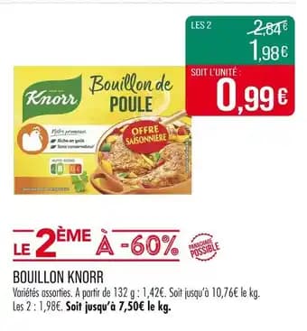 Promotion Exclusives de 5
            
        
        Bouillon : Découvrez l'Offre incontournable