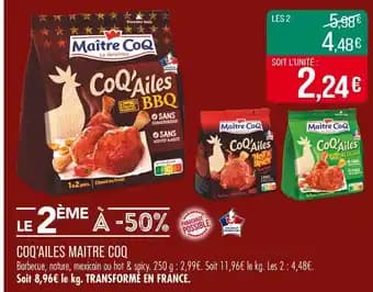 Promotion Exclusives de 4
            
        
        Coq'ailes : Découvrez l'Offre incontournable