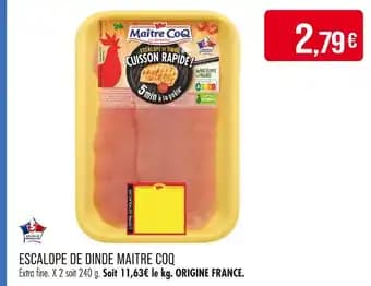 Promotion Exclusives de 6
            
        
        Escalope : Découvrez l'Offre incontournable