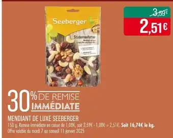 Promotion Exclusives de 5
            
        
        Seeberger : Découvrez l'Offre incontournable